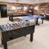 foosball table in game room