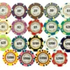 500 Monte Carlo Smooth 14 Gram Poker Chips Bulk