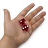 Red 19MM Precision Razor Edge Serialized Set of 5 Casino Craps Dice - Image 2