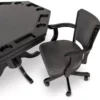 Black Octagon Convertible Poker Table - Image 3